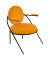 2 PAPERFLOW Sessel SATURNE safran schwarz Kunstleder
