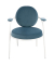 2 PAPERFLOW Sessel SATURNE blau weiß Stoff