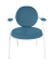 2 PAPERFLOW Sessel SATURNE blau weiß Kunstleder