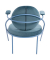 2 PAPERFLOW Sessel SATURNE blau Stoff