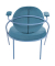 2 PAPERFLOW Sessel SATURNE blau Kunstleder