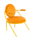 2 PAPERFLOW Sessel SATURNE safran Stoff