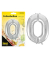 Folienballon Zahl 0 silber