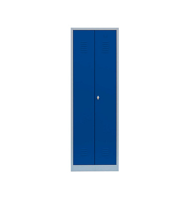 Spind enzianblau, lichtgrau 510711, 1 Schließfach 60,0 x 50,0 x 180,0 cm