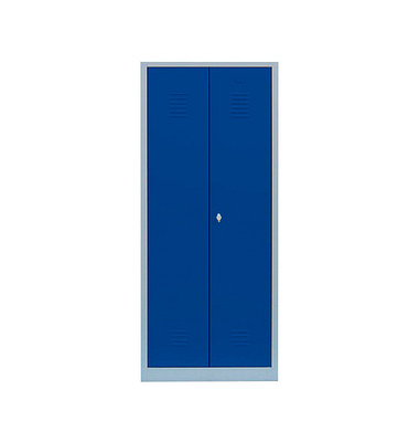 Spind enzianblau, lichtgrau 515711, 1 Schließfach 80,0 x 50,0 x 180,0 cm