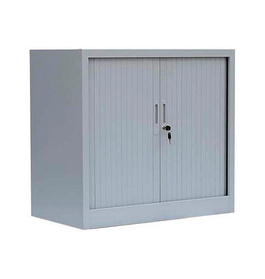 Schiebetürenschrank, 555080 lichtgrau 1 Fachboden 80,0 x 45,7 x 75,0 cm