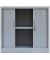 Schiebetürenschrank, 555080 lichtgrau 1 Fachboden 80,0 x 45,7 x 75,0 cm