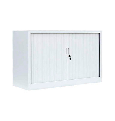 Schiebetürenschrank, 555127 signalweiß 1 Fachboden 120,0 x 45,7 x 75,0 cm