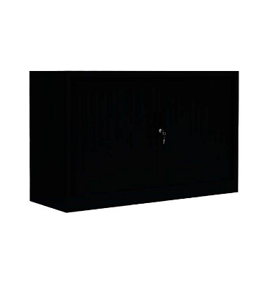 Schiebetürenschrank, 555129 tiefschwarz 1 Fachboden 120,0 x 45,7 x 75,0 cm