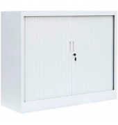 Schiebetürenschrank, 555137 signalweiß 2 Fachböden 120,0 x 45,7 x 105,0 cm