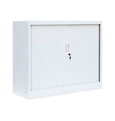 Schiebetürenschrank, 555137 signalweiß 2 Fachböden 120,0 x 45,7 x 105,0 cm