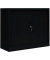 Schiebetürenschrank, 555139 tiefschwarz 2 Fachböden 120,0 x 45,7 x 105,0 cm