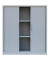 Schiebetürenschrank, 555140 lichtgrau 2 Fachböden 120,0 x 45,7 x 135,0 cm