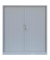 Schiebetürenschrank, 555140 lichtgrau 2 Fachböden 120,0 x 45,7 x 135,0 cm