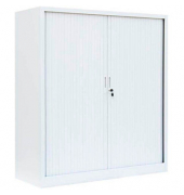 Schiebetürenschrank, 555147 signalweiß 2 Fachböden 120,0 x 45,7 x 135,0 cm