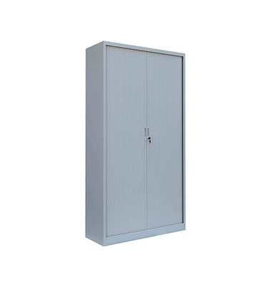 Schiebetürenschrank, 555150 lichtgrau 4 Fachböden 100,0 x 45,7 x 195,0 cm