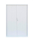 Schiebetürenschrank, 555167 signalweiß 4 Fachböden 120,0 x 45,7 x 195,0 cm