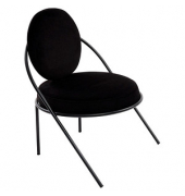 Sessel SATURNE schwarz Stoff