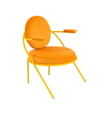 Sessel SATURNE safran Stoff