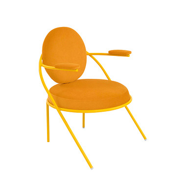 Sessel SATURNE safran Kunstleder