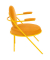 Sessel SATURNE safran Kunstleder