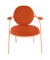 Sessel SATURNE rost rosa Kunstleder