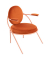 Sessel SATURNE rost rosa Stoff