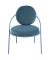 Sessel SATURNE blau Stoff