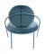 Sessel SATURNE blau Stoff