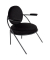 Sessel SATURNE schwarz Stoff