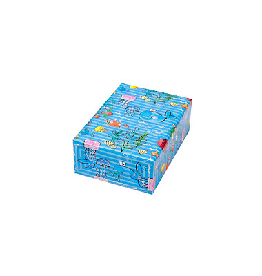 Geschenkpapier Capitano 517350, Fische, 50cm x 20m, blau/grün/rot/gelb