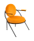 Sessel SATURNE safran schwarz Stoff