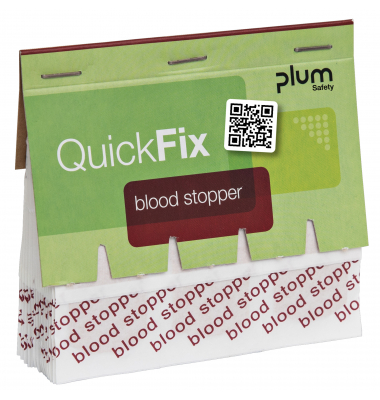 Wundpflasterset QuickFix Blood Stopper 5516, 45 St&uuml;ck, 2,5x7,2cm, braun