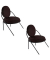 2 PAPERFLOW Sessel SATURNE schwarz Kunstleder