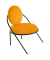 2 PAPERFLOW Sessel SATURNE safran schwarz Kunstleder