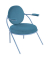 2 PAPERFLOW Sessel SATURNE blau Kunstleder