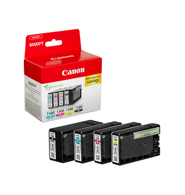 PGI-1500 BKCMY  schwarz, cyan, magenta, gelb Druckerpatronen, 4er-Set