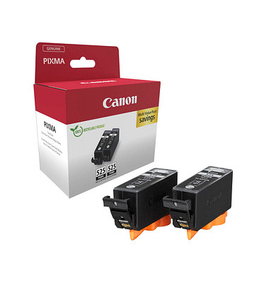 PGI-525 PGBK Twin-Pack  schwarz Druckerpatronen, 2er-Set