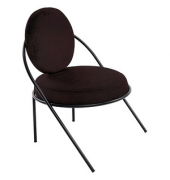Sessel SATURNE schwarz Kunstleder