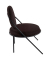 Sessel SATURNE schwarz Kunstleder