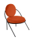 Sessel SATURNE rost schwarz Kunstleder