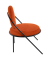 Sessel SATURNE rost schwarz Kunstleder