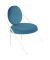 Sessel SATURNE blau weiß Kunstleder
