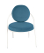 Sessel SATURNE blau weiß Kunstleder