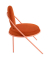 Sessel SATURNE rost rosa Kunstleder
