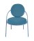Sessel SATURNE blau Kunstleder