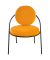 Sessel SATURNE safran schwarz Kunstleder