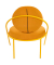 Sessel SATURNE safran Kunstleder