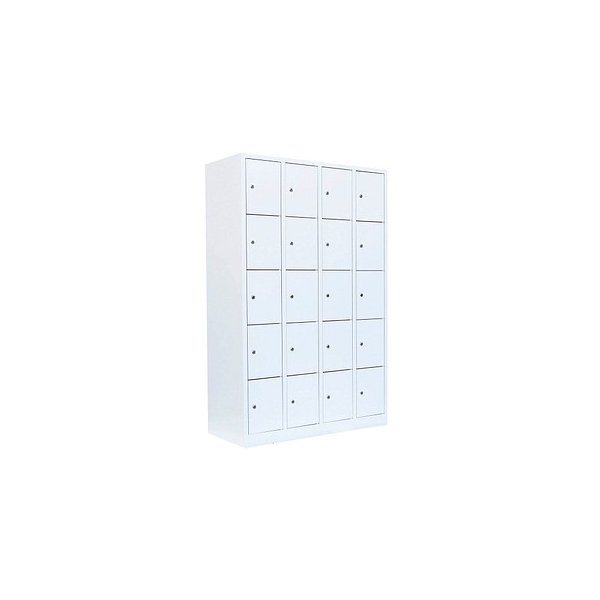 4061815518612 - Schließfachschrank signalweiß 520547 20 Schließfächer 1170 x 500 x 1800 cm 4061815518612 LÜLLMANN 4061815518612 - Schließfachschrank signalweiß 520547 20 Schließfächer 1170 x 500 x 1800 cm 4061815518612 LÜLLMANN