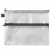 Reißverschlussbeutel transparentschwarz 0,26 mm